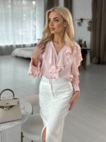 Юбка миди с разрезом спереди — изображение 3