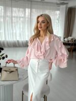 Юбка миди с разрезом спереди — изображение 6