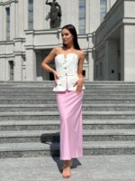 Юбка атласная