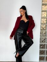 Брюки экокожа