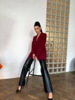 Брюки экокожа