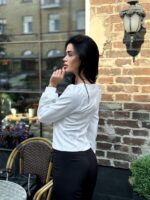 Юбка миди с разрезом