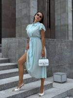 Платье шифон миди