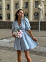 Платье мини верх на запах — изображение 2