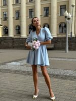 Платье мини верх на запах — изображение 3