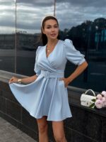 Платье мини верх на запах — изображение 10