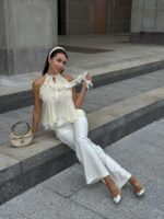 Брюки палаццо с защипами — изображение 4