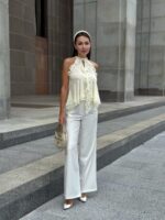 Брюки палаццо с защипами — изображение 5