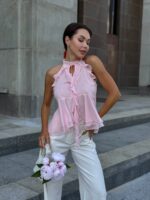 Блузка волан без рукавов — изображение 2