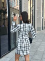 Платье-жакет твид