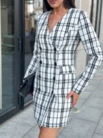 Платье-жакет твид