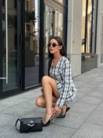 Платье-жакет твид