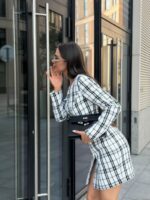 Платье-жакет твид