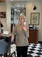 Жакет приталенный с защипами