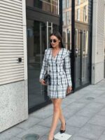 Платье-жакет твид