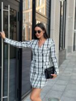 Платье-жакет твид