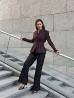 Жакет приталенный с защипами