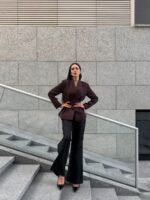 Жакет приталенный с защипами