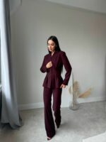 Костюм жакет приталенный и брюки со стрелками