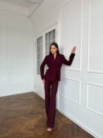 Костюм жакет приталенный и брюки со стрелками