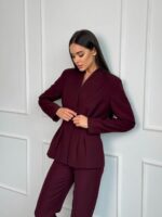 Костюм жакет приталенный и брюки со стрелками