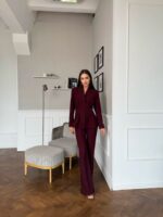 Костюм жакет приталенный и брюки со стрелками