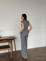 Брюки палаццо с защипами