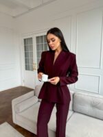 Костюм жакет приталенный и брюки со стрелками