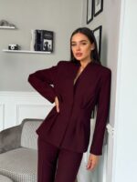 Костюм жакет приталенный и брюки со стрелками